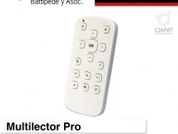 Se muestra el producto que es una especie de control remoto, con los botones desde donde se regulan sus funciones.