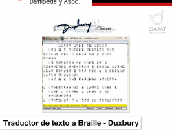 Se muestra una imagen de como se ve en pantalla en software funcionando.