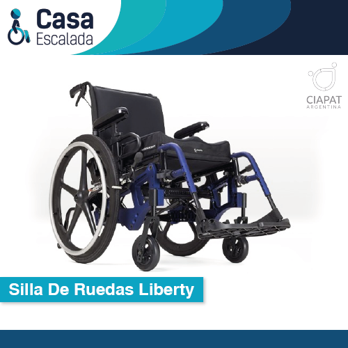 En la imagen se muestra una silla de ruedas Liberty.