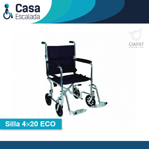 En la imagen se muestra la silla de ruedas modelo 4 x 20 Eco.