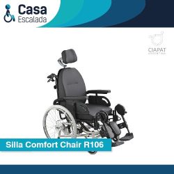 En la imagen se muestra la silla de ruedas Comfort Chair R106.