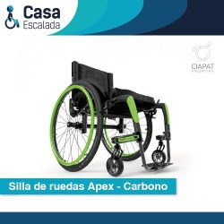 En la imagen se muestra la silla de ruedas modelo Apex carbono.