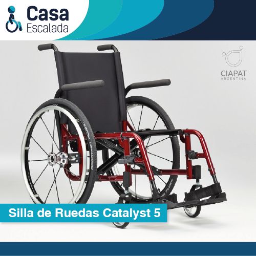 En la imagen se muestra la silla de ruedas modelo Catalyst 5.