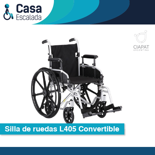 En la imagen se muestra la silla de ruedas modelo L405 Convertible.