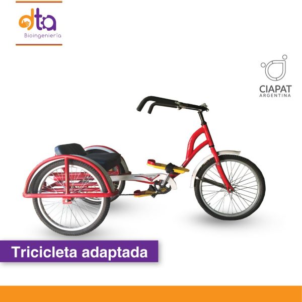 En la imagen vemos una tricicleta, adaptada para personas con movilidad reducida.