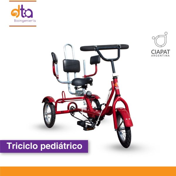 En la imagen vemos un triciclo adaptado para cuerpos con funcionalidad limitada.