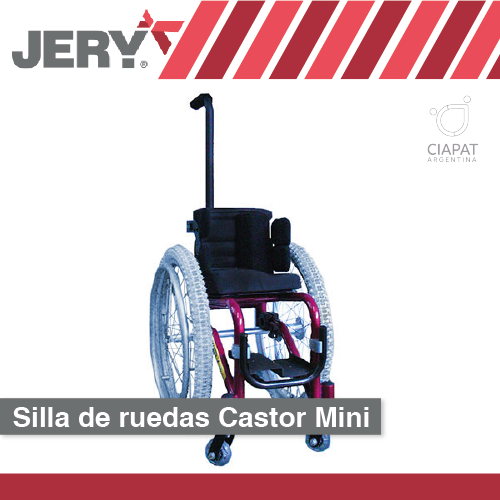 En la imagen se muestra una silla de ruedas modelo Castor Mini.