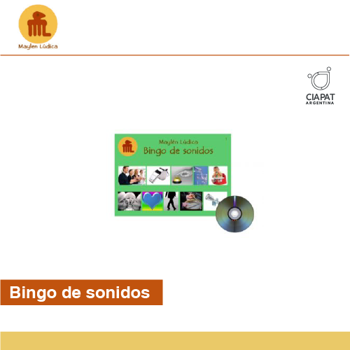 En la imagen se muestra un bingo, con su CD donde se reproducen los sonidos.