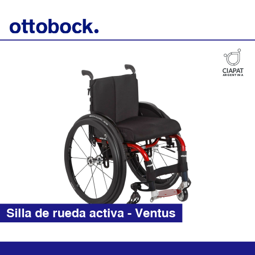 En la imagen vemos la silla de rueda, con las características dadas en la descripción del producto.
