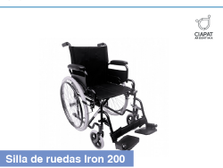 En la imagen se muestra la silla de ruedas Iron 200.