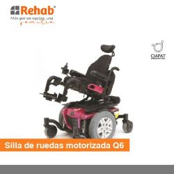 En la imagen se muestra la silla de ruedas motorizada.