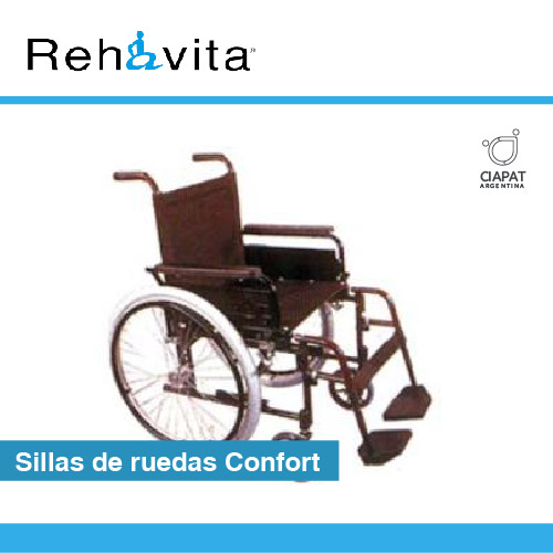 En la imagen se muestra la silla de ruedas confort.