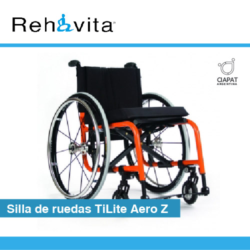 En la imagen se muestra la silla de ruedas Aero Ti Lite aero z.