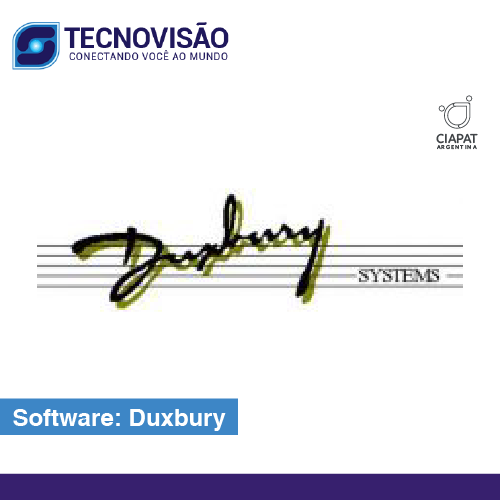 En la imagen se muestra el logo del software Duxbury.