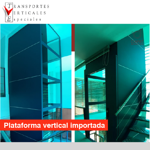En la imagen se muestra en dos ángulos diferentes la plataforma vertical.