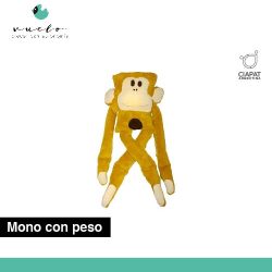 En la imagen se muestra un muñeco con forma de mono, que cuenta con piernas y brazos largos y peso.