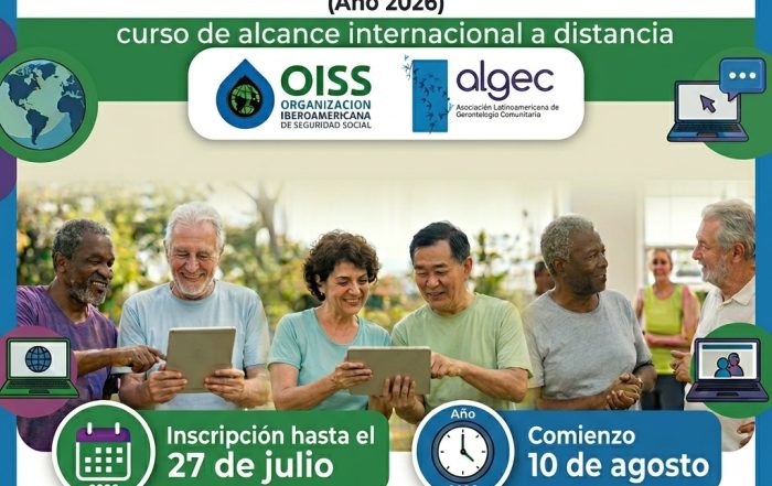 Imagen de un curso llamado "Las personas mayores en las sociedades contemporaneas"