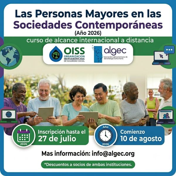 Imagen de un curso llamado "Las personas mayores en las sociedades contemporaneas"
