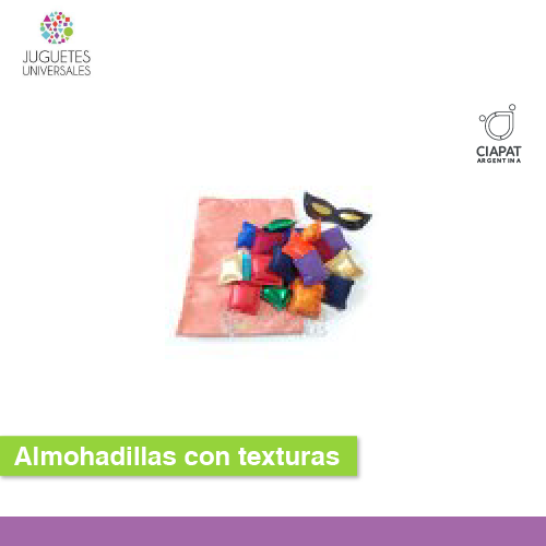 En la imagen vemos el producto compuesto por distintas almohadillas con textura.